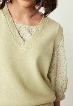 Next TANK LAYER - Strickpullover - Green | Damen -Next Verkäufe 2022 8e6d5fd3f72243ae8bb900d307b57571