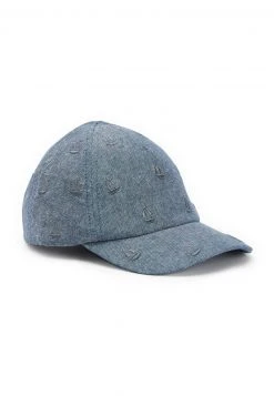 Next Kinder EMBROIDED CHAMBRAY - Cap - Blue Boats