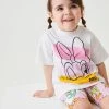 Next Kinder OVERSIZED SET - Shorts - Daisy Duck White Pink