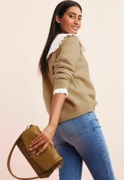 Next Damen BRODERIE COLLAR - Strickpullover - Yellow -Next Verkäufe 2022 8ee11b6bd33a42e986a9bc6a669a7875