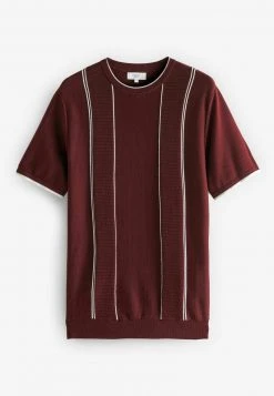 Next Herren KNITTED - T-Shirt Print - Burgundy Red -Next Verkäufe 2022 8f07a1925c464df482559a20db355c3a