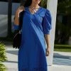 Next Damen BRODERIE - Freizeitkleid - Cobalt Blue
