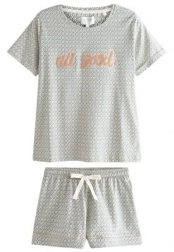 Next Damen SCION SET - Nachtwäsche Set - Grey Pink White -Next Verkäufe 2022 8faf1a79d7134295b2587a13ee0b4eb9