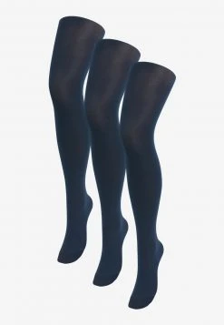 Next Damen 100 DENIER OPAQUE THREE PACK - Overkneestrümpfe - Mottled Dark Blue
