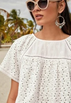 Damen NEXT BRODERIE - Bluse - White -Next Verkäufe 2022 90ba27e3cde640078be56a3cfe61b590