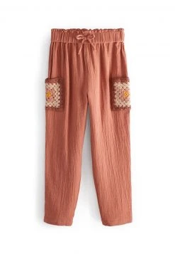 Next Kinder CROCHET POCKET - Stoffhose - Rust Brown -Next Verkäufe 2022 90c051403380423eb07d557e37929228