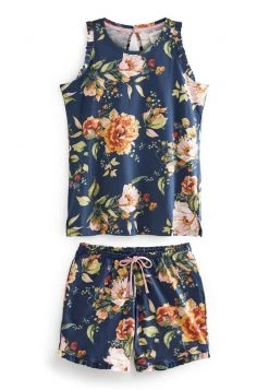 Next SET - Nachtwäsche Set - Navy Blue Floral | Damen -Next Verkäufe 2022 912b8bf4eab0439e9f5a157fa8957e2c