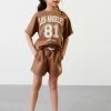 Next Kinder SET - Shorts - Chocolate Brown