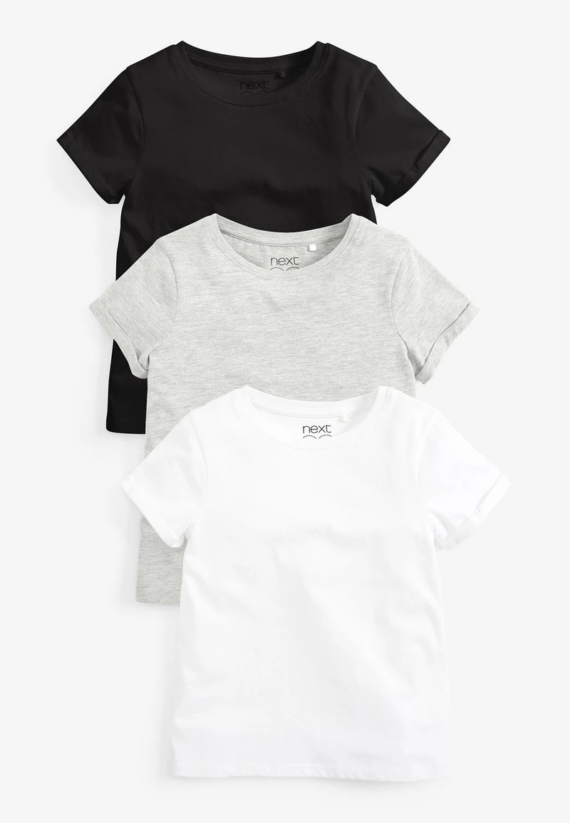 Next Kinder 3 PACK - T-Shirt Basic - Black 1 Next Kinder 3 PACK - T-Shirt Basic - Black