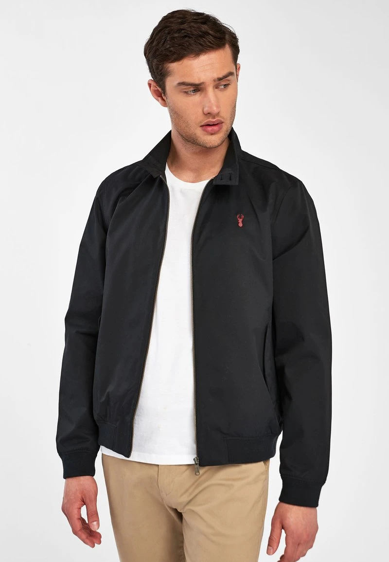 Next Herren STAG HARRINGTON - Bomberjacke - Black 1 Next Herren STAG HARRINGTON - Bomberjacke - Black