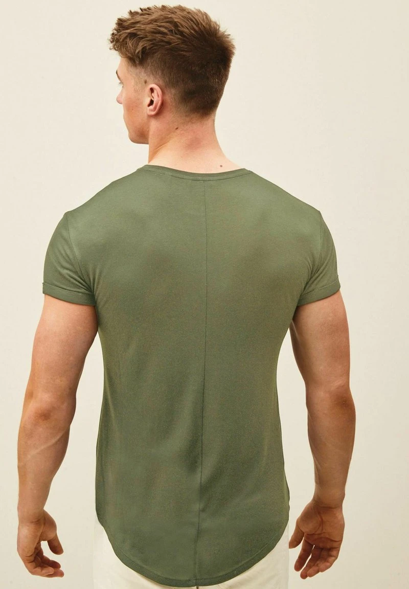 Next Herren MUSCLE FIT - T-Shirt Basic - Khaki 2 Next Herren MUSCLE FIT - T-Shirt Basic - Khaki – Bild 2