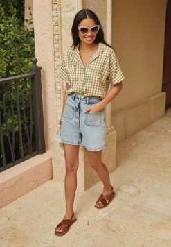 Next Damen Jeans Shorts - Bleach