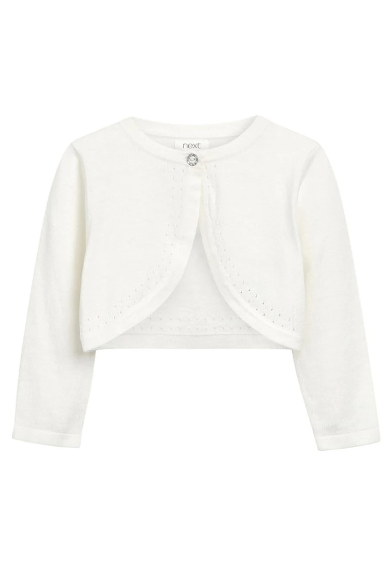Next Kinder ECRU OCCASION SHRUG - Strickjacke - Off-white 1 Next Kinder ECRU OCCASION SHRUG - Strickjacke - Off-white