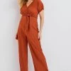 Next Damen MATERNITY PLISSÃ - Jumpsuit - Rust Orange