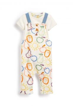 Next Unisex 2 PIECE FRUIT SET - Latzhose - White
