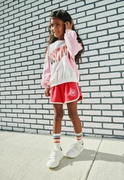 Next Kinder SET (3-16YRS) - Sweatshirt - Pink Red Colourblock Slogan