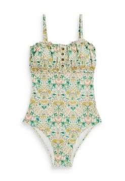 Next Damen RUFFLE - Badeanzug - Morris Co Ecru Floral -Next Verkäufe 2022 944ef1d82dd64ddeafd6eb789c63cf05