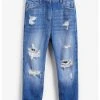 Next Kinder MOM - Jeans Straight Leg - Destroyed Denim