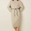 Next Damen Strickkleid - Camel