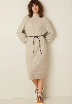 Next Damen Strickkleid - Camel