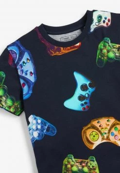 Next Kinder SHORT SLEEVE MARBLE - T-Shirt Print - Blue -Next Verkäufe 2022 951b423b720740b7ba6d739389d651a4