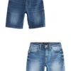 Kinder NEXT 2 PACK DENIM SHORTS (3-16YRS) - Jeans Shorts - Blue