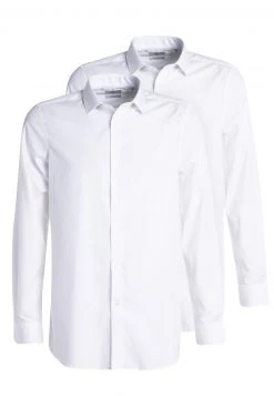 Next Herren SLIM FIT COTTON SHIRTS 2 PACK - Businesshemd - Off-white