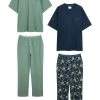 Next Damen 2 PACK - Pyjama - Navy Blue Floral Green