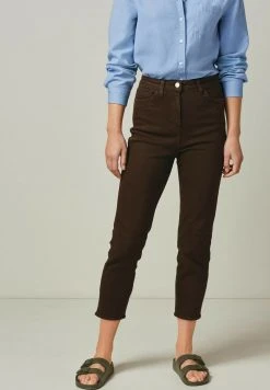Next Damen Jeans Slim Fit - Dark Brown