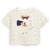 Next Kinder APPLIQUÃ© (3MTHS-7YRS) - T-Shirt Print - Super Girl Ecru White