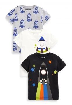 Next 3 PACK - T-Shirt Print - White | Kinder