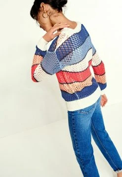 Next Damen OPEN STITCH CAMI LAYER TOP - Strickpullover - Blue Stripe -Next Verkäufe 2022 97d2dea5576e45279f9d364f5a17bcb0