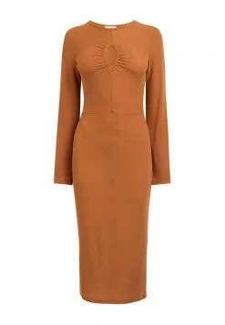 Next CUT OUT LONG SLEEVE - Etuikleid - Tan | Damen -Next Verkäufe 2022 9808c5d2c8914030a8bcaf0bbfc88436