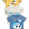 Next 3 PACK - T-Shirt Print - Mottled Dark Yellow | Kinder