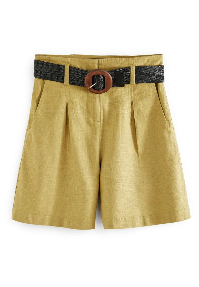 Next Damen BELTED - Shorts - Green 5 Next Damen BELTED - Shorts - Green – Bild 5