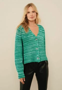 Next Damen SPACEDYE - Strickjacke - Green