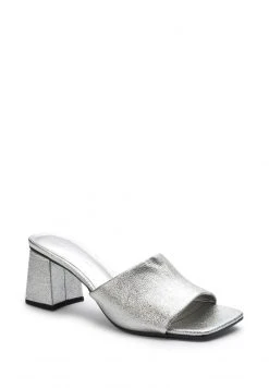 Next Damen FOREVER COMFORT - Pantolette Hoch - Silver