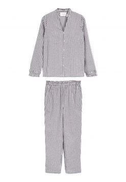 Next Pyjama - Grey White Gingham | Damen