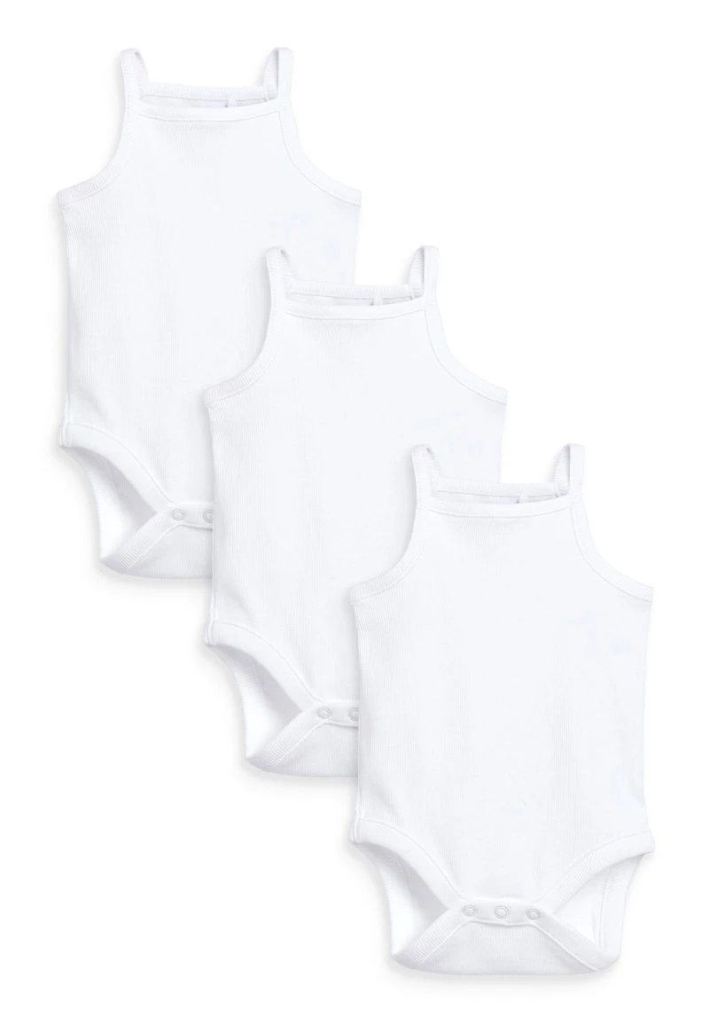 Next Unisex 3 PACK STRAPPY - Body - White 1 Next Unisex 3 PACK STRAPPY - Body - White