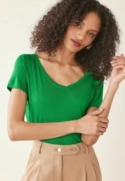 Next Damen SLOUCH - T-Shirt Basic - Green