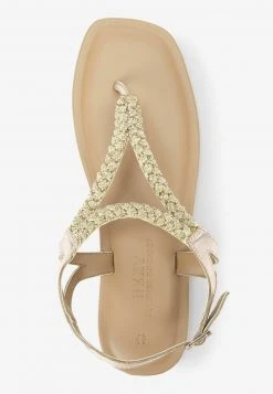 Next Damen FOREVER COMFORT PLAITED - Zehentrenner - Gold -Next Verkäufe 2022 9b01af9db3134593a18b8a522bd7ef04