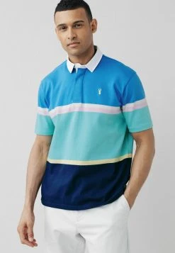 Next Herren SHORT SLEEVE RUGBY - Poloshirt - Blue