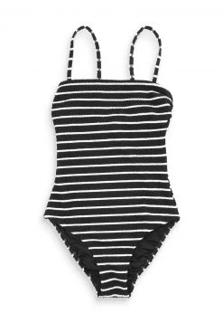 Next Damen CRINKLE STRAPLESS - Badeanzug - White/black -Next Verkäufe 2022 9b1df01eebf64967ac468310bbee7303