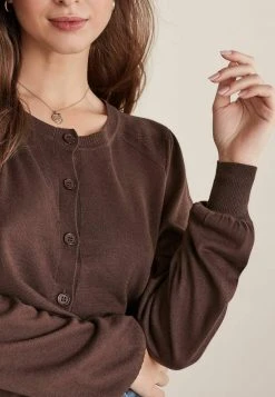 Next Damen Strickjacke - Dark Brown -Next Verkäufe 2022 9bbbc35da35f4fab903379a860233053