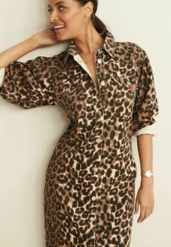 Next Damen WESTERN - Blusenkleid - Brown