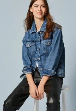 Next Damen OVERSIZED - Jeansjacke - Mid Blue -Next Verkäufe 2022 9c0bb724193f47e5b6b6f595f98b2762