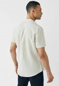 Next Herren SHORT SLEEVE - Hemd - Neutral Grandad Collar -Next Verkäufe 2022 9c7eebc4b76643adbda5197908692597