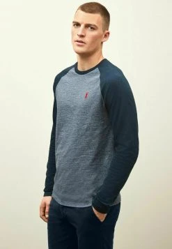 Next Herren LONG SLEEVE - Langarmshirt - Blue