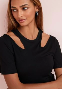 Next Damen SHORT SLEEVE - T-Shirt Basic - Black -Next Verkäufe 2022 9cf526b37e0e451da2215a06037f20e5