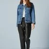 Next Damen OVERSIZED - Jeansjacke - Mid Blue